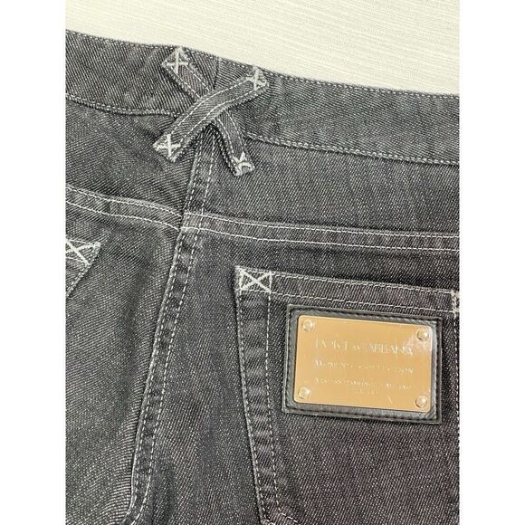 Dolce & Gabbana Skinny Ankle Zip Low Rise Jeans Black Gray Women’s 38 IT 28x31” - Picture 7 of 13
